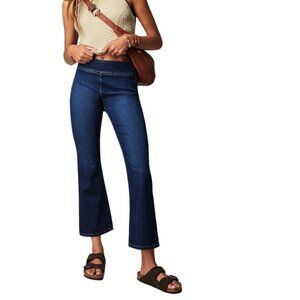 Free People We The Free In My Feelings Pull On Mid Rise Crop Jeans